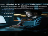 YU8 Dynamic Microphone, XLR/Type-C Dual Mode, Built-in HiFi Sound Card, 48kHz HD Sampling, RGB V1232-ZMMKF-002