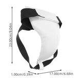 Men's White PU Groin Guard Protective Gear for Boxing Martial Arts Sports Safety V1370-AZ4-11835