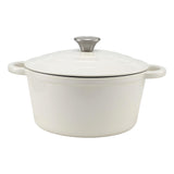 5-Star Chef 3.8L Enameled Cast Iron Dutch Oven Pot with Lid for Sourdough Bread Baking DTO-POT-WH