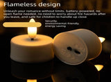 LED Rechargeable Flameless Candle Night Light Set USB Charging Decorative V888-ELOSUNG53483