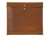 Brown Premium Genuine Top Grain Leather A4 Document Folder - Vintage Handcrafted Portfolio Bag & V888-ELOSUNG46192