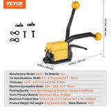 Steel Strapping Tool for 13-19 mm Width, 3-in-1 Manual Belt Packaging V952-SDGDKZGJDJT04MNNHV0