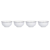 4PCS 6in Soup Bowl White Ceramic Noodle Bowl Eco Friendly Rice Bowl for Kitchen Restaurant V1294-YM0523-3118210320011