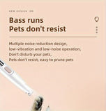 Low-Noise Pet Clipper for Dogs & Cats Quiet Design to Reduce Stress, Rounded Blades for Gentle V1106-TMJ001
