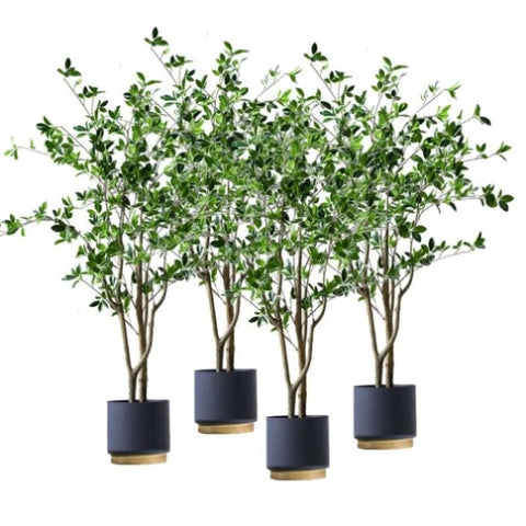 SOGA 4X 120cm Green Artificial Indoor Watercress Tree Fake Plant Simulation Decorative APLANTFHCS1202X4