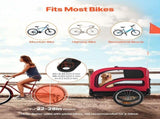 Dog Bike Trailer, Supports up to 45 kg, Pet Cart Bicycle Carrier for Small & Large Dogs, Easy V952-TCSCWZXCTC10QAEQQ001V0