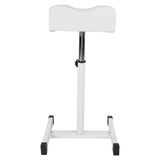 Height Adjustable Cosmetic Chair Home Shop Comfortable Seat Cushion Stool White V1294-YM0901-JY15047