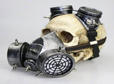 Steampunk Gas Mask Goggles Spikes Skeleton Warrior Death Mask Masquerade Cosplay Halloween Costume V1294-YM0717-10123671