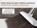 Broom and Dustpan Set, Long Handle Broom and Dustpan Set, Broom with Stand Up Dustpan Combo Set, for V1369-AZ3-W-09677