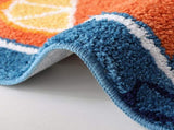Sardine Can Bath Mat, Blue Bathroom Rugs for Bedroom, Soft Washable Rug Non Slip Cute Kitchen Bath V1258-DP02-C-555