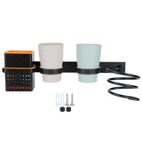 Multifunctional Space Aluminum Bathroom Storage Rack Hair Dryer Toothbrush Holder V1294-YM0901-3112200098311