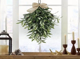 24" Artificial Olive Wreath Teardrop Shaped Silk Floral Wall Decor Front Door Wedding Arch V1366-AZ2-W-11715