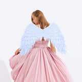 Angel Floating Wings Costume With Elastic Straps Party For Women Adults Cosplay Performance White V1370-AZ4-18170