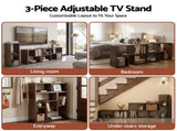 Artiss Modular TV Stand 3 Piece Entertainment Unit Adjustable Bookcase Shelf CTV-DIY-3P-WAL