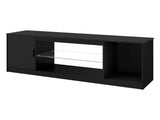 Levede TV Stand Storage with LED 140cm Black TA1039-AU