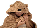 Winter Throw Blanket Cloak With Hood Thick Soft Plush Warm Wearable Blanket for Children and Adults V1294-YM0626-3117220297613