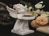 Luxury Candlesticks Home Decoration Retro White 2Pcs V1370-AZ4-23806