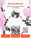 3D Flower Wall Panel, 12 PCS 15 x 15 inch, Artificial Floral Wall Background Mesh Backing V952-PJSRZZWQ12PCUTY5VV0