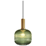 Industrial Vintage Glass Pendant Light Polished Brass Holder Modern Retro Ceiling Lamp Energy Class V1237-ZY-522-0039