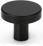 20 Pack Black Cabinet Knobs Round Dresser Knobs Matte Black Solid Kitchen Cabinet Knobs Aluminum V1259-DP01-A-2348