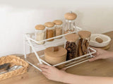 Spice Rack Organizer Seasoning Bottle Jar Shelf Multifunctional Home Kitchen Organizing Storage Rack V1294-YM0626-3118220314111