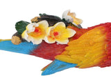 Parrot Sculpture Resin Bird Figurine Half Face Hanging Sculpture for Wall Tree Living Room Balcony V1294-YM0901-3111250017111