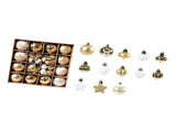 Xmas Ball Ornaments Supplies Plating Portable Plastic Decorative Baubles Champagne Balls for Porch V1294-YM0901-3115240093311