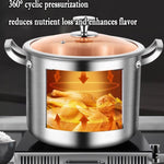 316 Stainless Steel 2.5mm Thick Soup Pot 28cm Inner Diameter Healthy Cooking V255-SOUPPOT_30CM