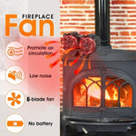 12Blade Fan Heat Self-Powered Wood Stove Top Burner Fireplace Silent Eco Heater V201-FCA0212BL8AU