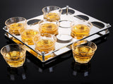 Wine Glass Rack Stemware Wine Glass Holder Glasses Storage Hanger Drying Rack with 12 Holes V1294-YM0901-JY33283