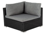 Outdoor Modular Lounge Sofa Bondi-Black V264-OTF-507S-BLK