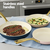 5-star Chef Frying Pan 3PCS Shades Frypan Set Ceramic Coating Multi Colour FP-3SET-MT