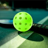 12Pcs Set 40-Hole Pickleball Balls High Bounce Outdoor Pickleball Set Green V1308-DSZKI-227-1