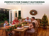 Christabelle Sable Fir Christmas 3pc Set 1.2m Potted Tree 61cm Wreath 2.74m Garland with Multic CMB-SENSF4P-WG