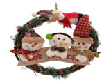 Christmas Wreath Fadeless Durable Joyful Vibes Rich Bright Colors Grapevine Wreath for Door Window V1294-YM0512-3115220135111