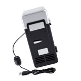 LED Mini USB Refrigerator USB Refrigerator Drinks Beverage Cans Refrigerator and Heater Black V1294-YM0722-JY05497-02