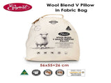 Easyrest Wool Blend V Pillow in Fabric Bag V442-ERT-PILLOW-WOOLBLEND-WHITE-TR