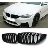 Car Front Grille Grill - Gloss Black V1188-MS-227-2325
