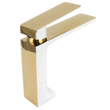 Faucet Hot Cold Mixing Water Tap Wash Basin Tap with Single Spout Long Handle for BathroomG3/8 V1294-YM0901-3112210055312