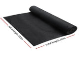 Instahut 50% Shade Cloth 1.83x20m Shade Cloth Sail Heavy Duty Shadecloth Garden Mesh Roll BK SH-CL-183X200-100-BK