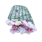 Artificial Flower Wall Backdrop Panel 40cm X 60cm Mixed Pink & White Flowers V77-1193789