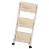 Compact Rolling Storage Organizer Large Capacity Mobile Utility Cart Movable Storage Book Shelves V1294-YM0901-3116230009714