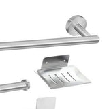 Bathroom Hardware Accessories Kit 7 Piece Towel Rack Tissue Holder Coat Hook Razor Hook Soap Tray V1294-YM0703-3112230004211