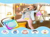 Children's karaoke machine with 2 microphones, portable karaoke machine with LED lights and voice V1188-MS-313-0385