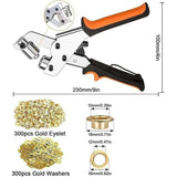 300 Pack Tarpaulin Eyelet Pliers, Eyelets, Diameter, Portable Eyelet Pliers for Fabrics, Tarpaulins, V1237-ZY-715-279