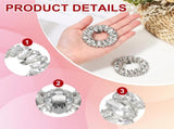 Rhinestone Shoe Clips, 1 Pair Detachable Classic Fashion Sparkling Bow Heels Accessories Decoration V1259-DP01-A-5277