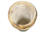 Handcrafted Natural Distressed Wooden Vase 30cm V637-33818VSE