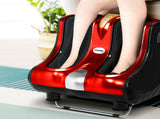 Livemor Foot Massager Massagers Shiatsu Electric Roller Ankle Calf Leg Kneading Red FOOT-MASSAGE-LF03-RD