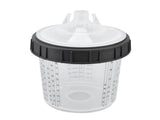 Disposable Paint Spray Cup Plastic Spray Paint Mixing Cup with Lids Painting Supplie 600ml V1294-YM0523-3114220033511