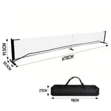 Portable Pickleball Net 6.7m Regulation Size Steady Metal Frame and Standard PE Nets With Carrying V985-PICKLEBALLNET